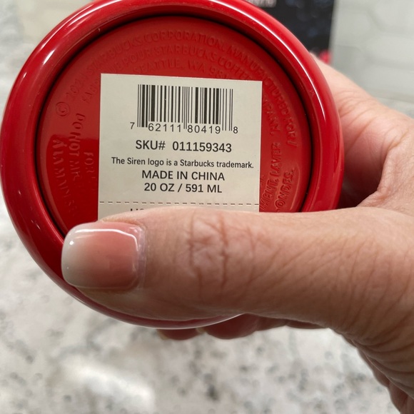 Starbucks Red 2024 Holiday Red Logo Twist to Sip SS Bottle Tumbler. NWT! - Picture 10 of 10